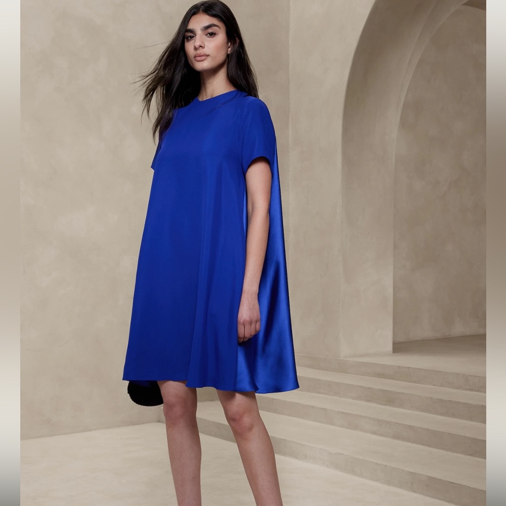 Banana Republic Aurelia Mini Dress - Horizon Blue